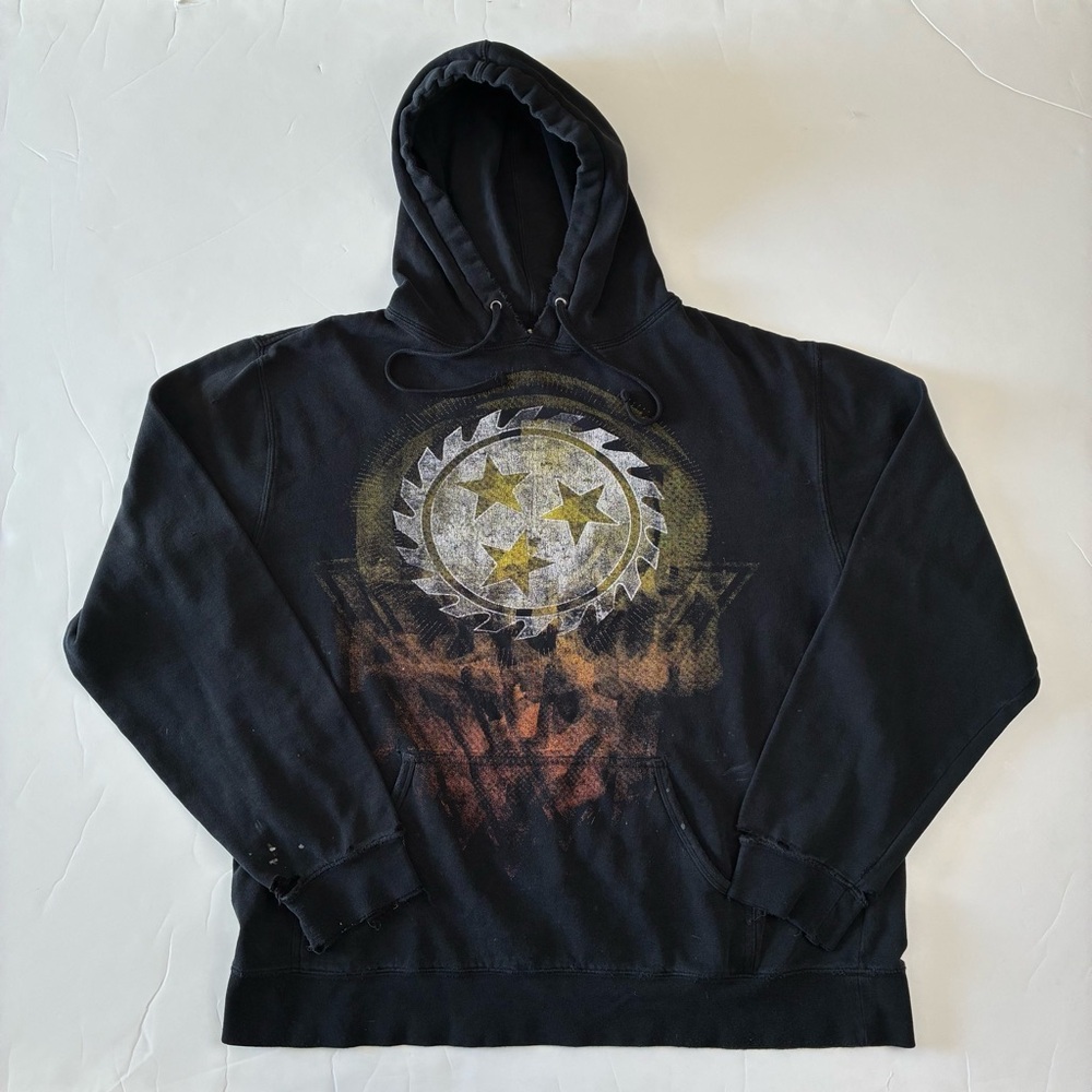 WHITECHAPEL DEATHCORE METAL BAND THRASHED HOODIE